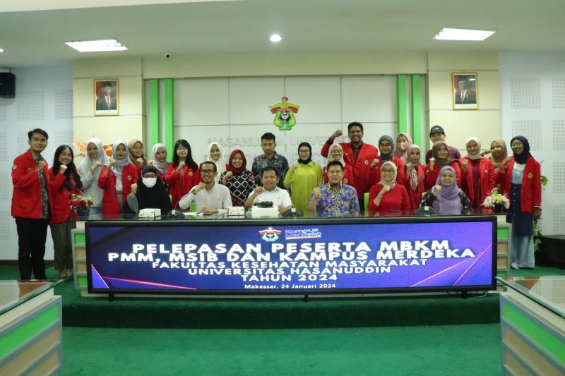 Doc. Pelepasan Peserta MBKM, PMM, MSIB dan KM Mahasiswa FKM Unhas 2024 (Istimewa)