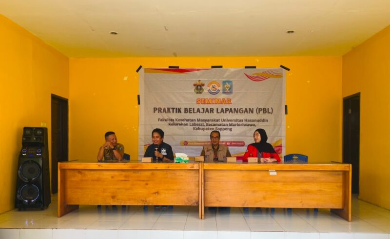Dokumentasi Seminar Awal Mahasiswa PBL FKM Unhas di Kelurahan Labessi