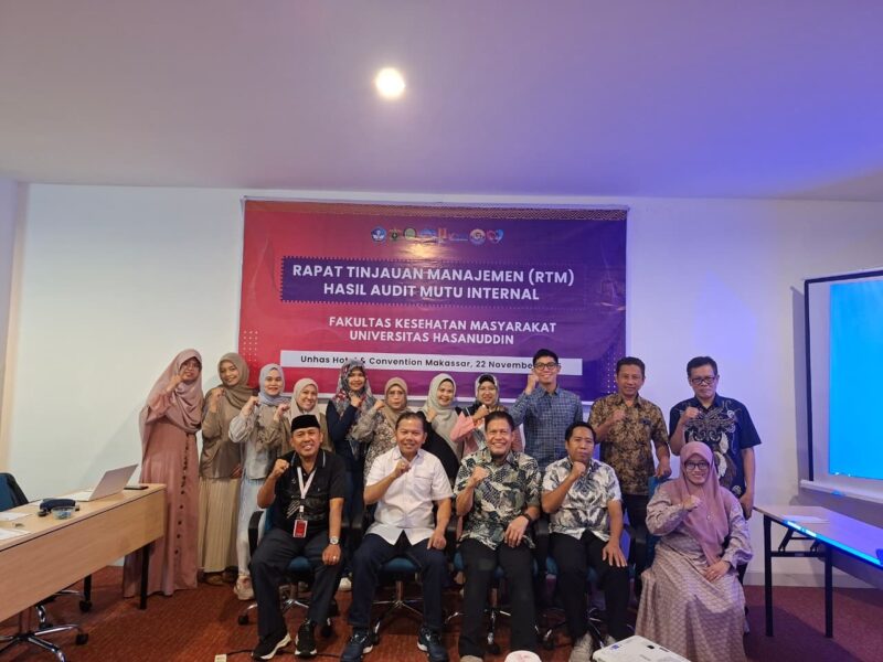 Rapat Tinjauan Manajemen (RTM) Fakultas Kesehatan Masyarakat Universitas Hasanuddin Tahun 2025